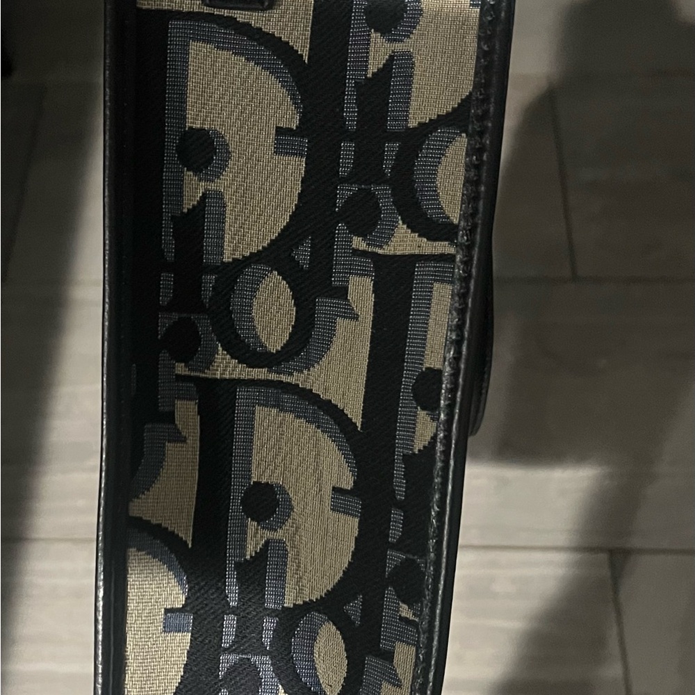 Dior Monogram Black , blue/gray and Cream Tote - Picture 5 of 8